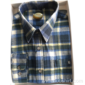 Flannel Fabric Long Sleeve Shirt